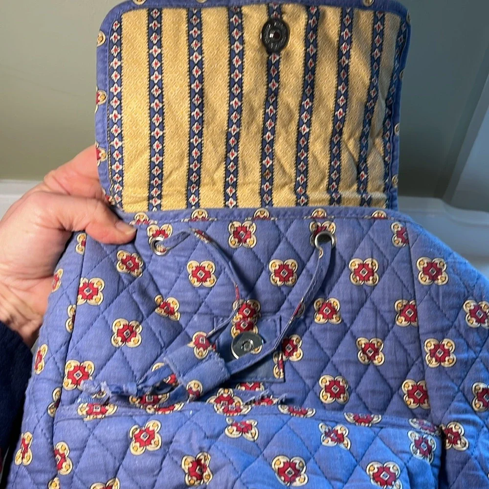 MaggiB Blue Quilted Backpack